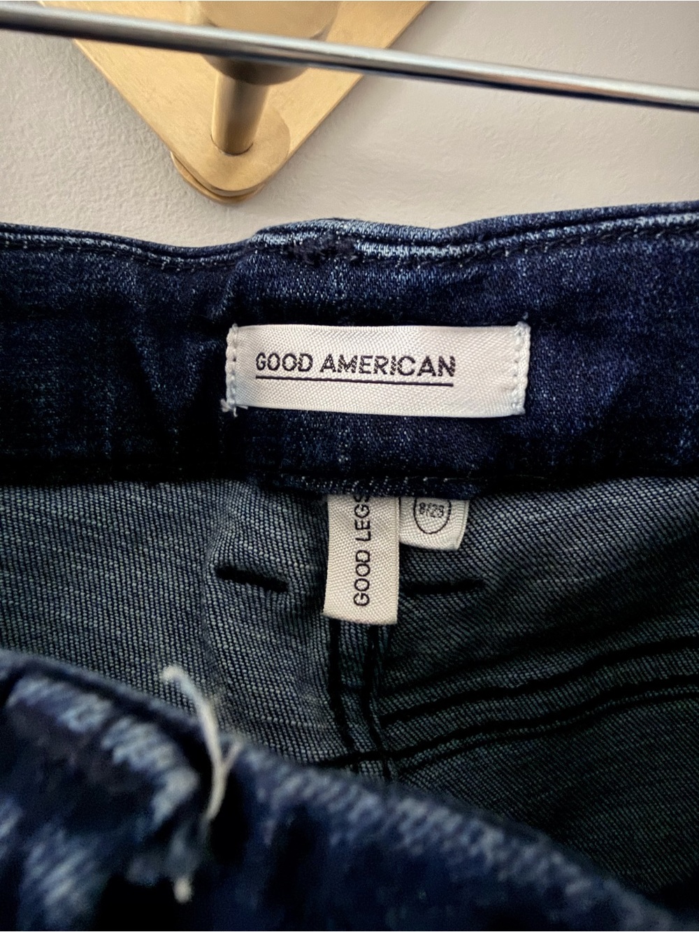 Good American Good Legs High Rise Skinny Jeans Dark Wash Stretch Sz 8/29